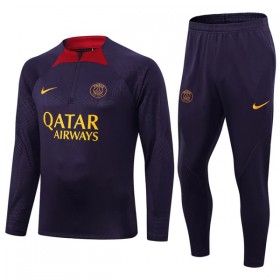 Paris Saint-Germain Quarter Zip Purple Version Sweat de Treino Conjunto 2023-24